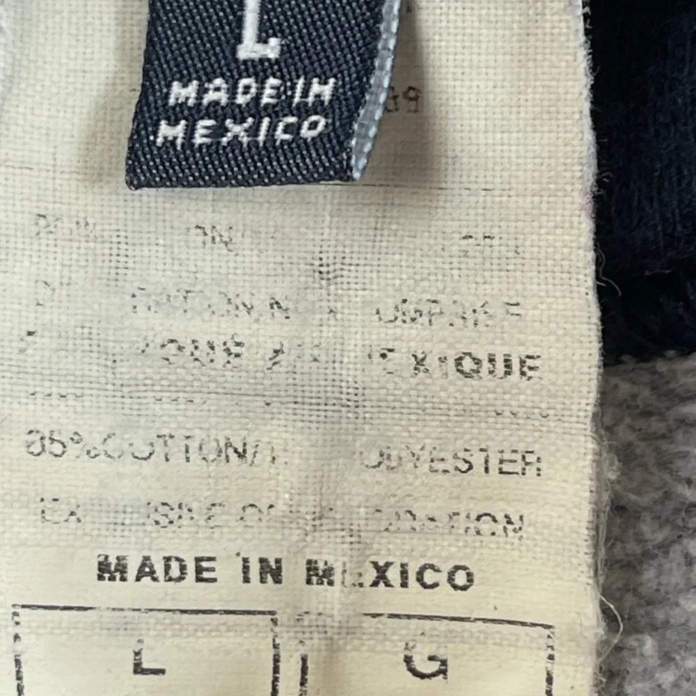 Champion Sweatshirt Unisex L Gray Crewneck Embroidered Logo Vintage Y2K Pullover - Picture 8 of 10